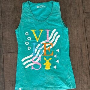 Dutch Bros Teal Cotton Tank Top